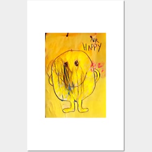 Mr  Happy Posters and Art